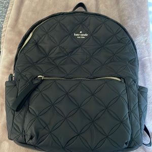 Kate Spade Quilted Black Backpack